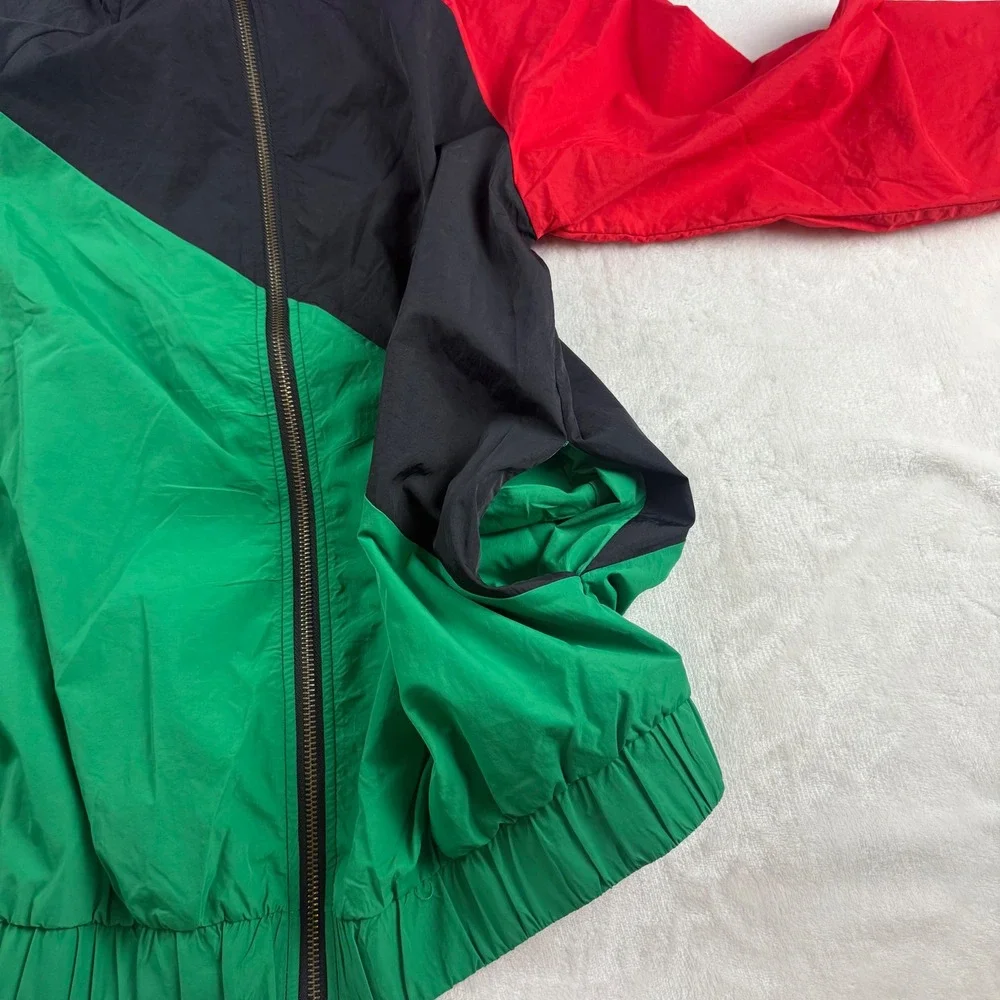 Vintage Ashro Windbreaker Jacket Adult Small Pan-African Colorblock Full Zip Up